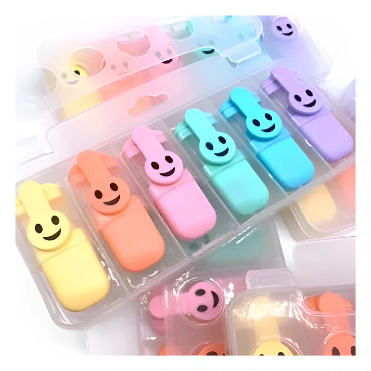 PACK2 STUDY PASTELES CARITAS 6 COLORES SET ESCOLAR PERU APRENDIZAJE - 2