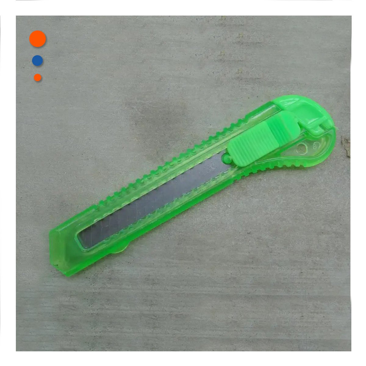 PACK12 CORTADOR DE ESCRITORIO 15CM VERDE TRANSPARENTE SET 3 UNIDADES Y+REGALO STICKER - 5