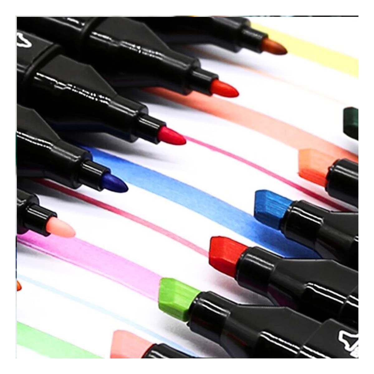SET PROFESIONAL LETTERING ARTISTICO 262 UNIDADES DOBLE PUNTA TOUCH Y+REGALO STICKER - 2