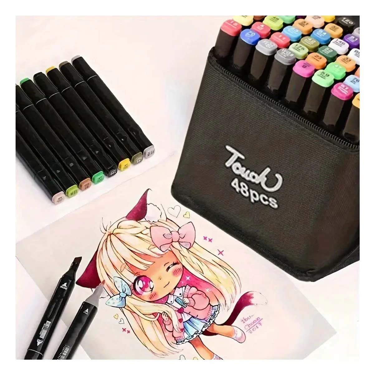 ROTULADORES PROFESIONALES LETTERING 48 UNIDADES TOUCH Y+PAPEL REGALO - 5