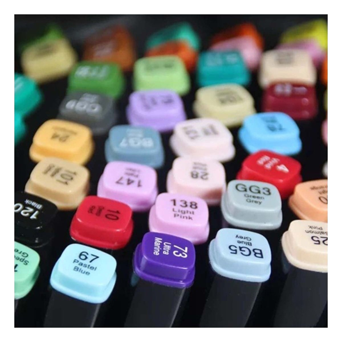 KIT PROFESIONAL LETTERING ARTISTICO 120 UNIDADES DOBLE PUNTA TOUCH Y+LIGAS REGALO - 2