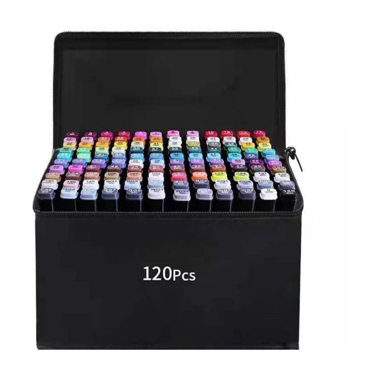KIT PROFESIONAL LETTERING ARTISTICO 120 UNIDADES DOBLE PUNTA TOUCH Y+LIGAS REGALO - 3