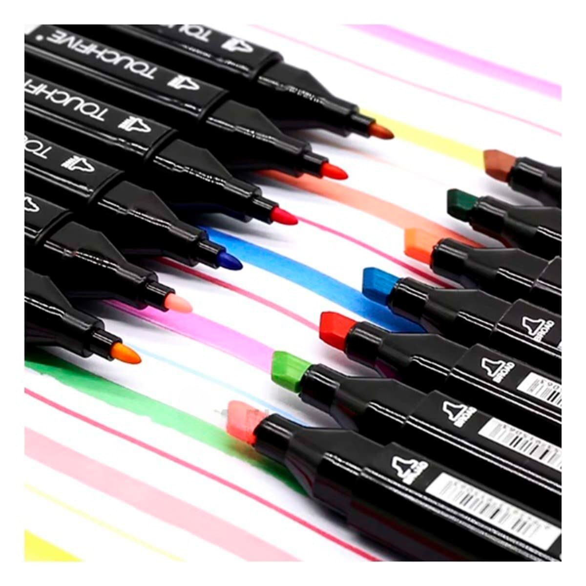 PACK4 ROTULADORES DOBLE PUNTA LETTERING ARTISTICO 168 UNIDADES TOUCH Y+PAPEL REGALO - 5