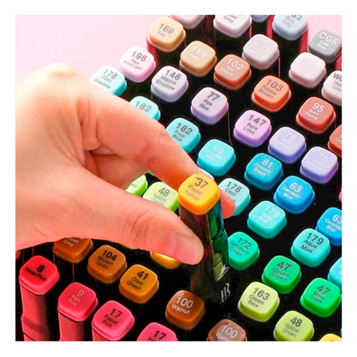 PACK2 MARCADORES DOBLE PUNTA LETTERING ARTISTICO 168 UNIDADES TOUCH Y+REGALO STICKER - 5
