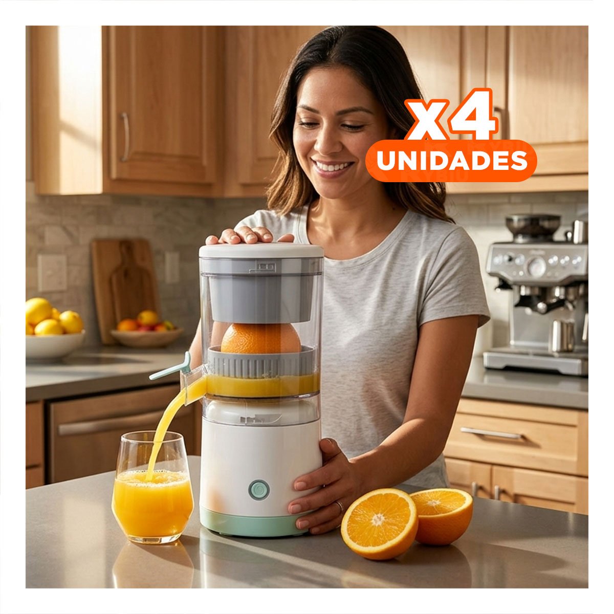 PACK4 EQUIPO PARA EXPRIMIR NARANJAS ELECTRICO EN COCINA - 1