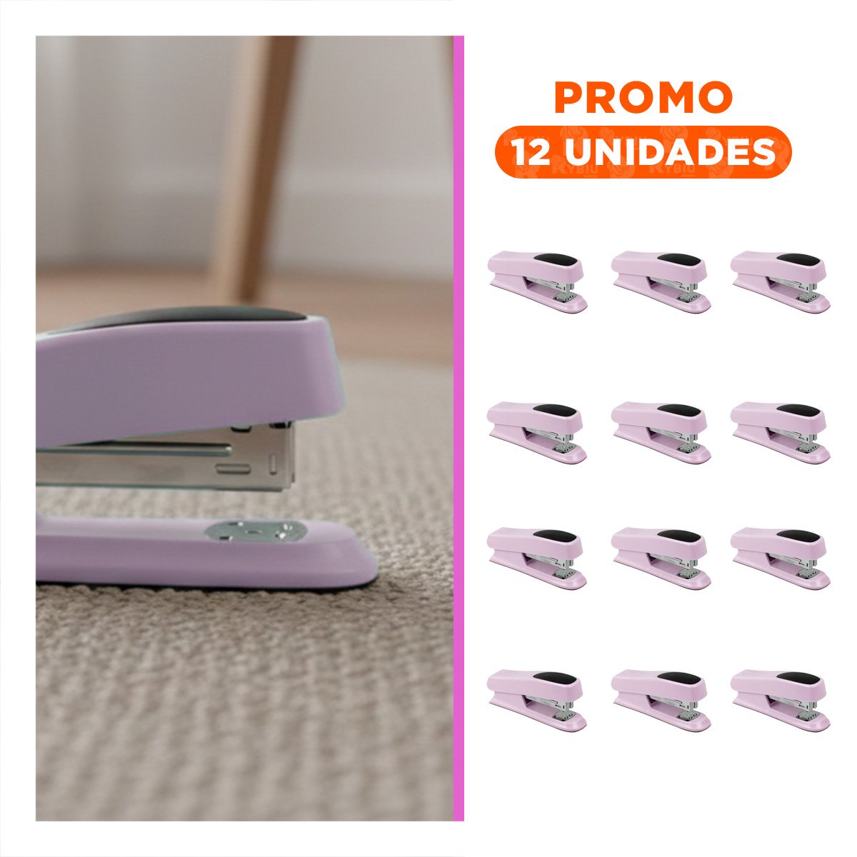 PACK12 MANUAL ROSADO BEBE PARA 35 HOJAS OFICINA DIARIO Y+REGALO STICKER - 1