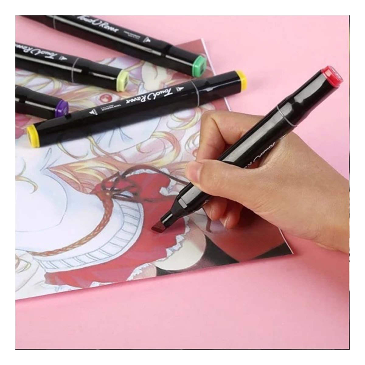 PACK PROFESIONAL LETTERING ARTISTICO 120 UNIDADES DOBLE PUNTA TOUCH Y+POST IT - 2