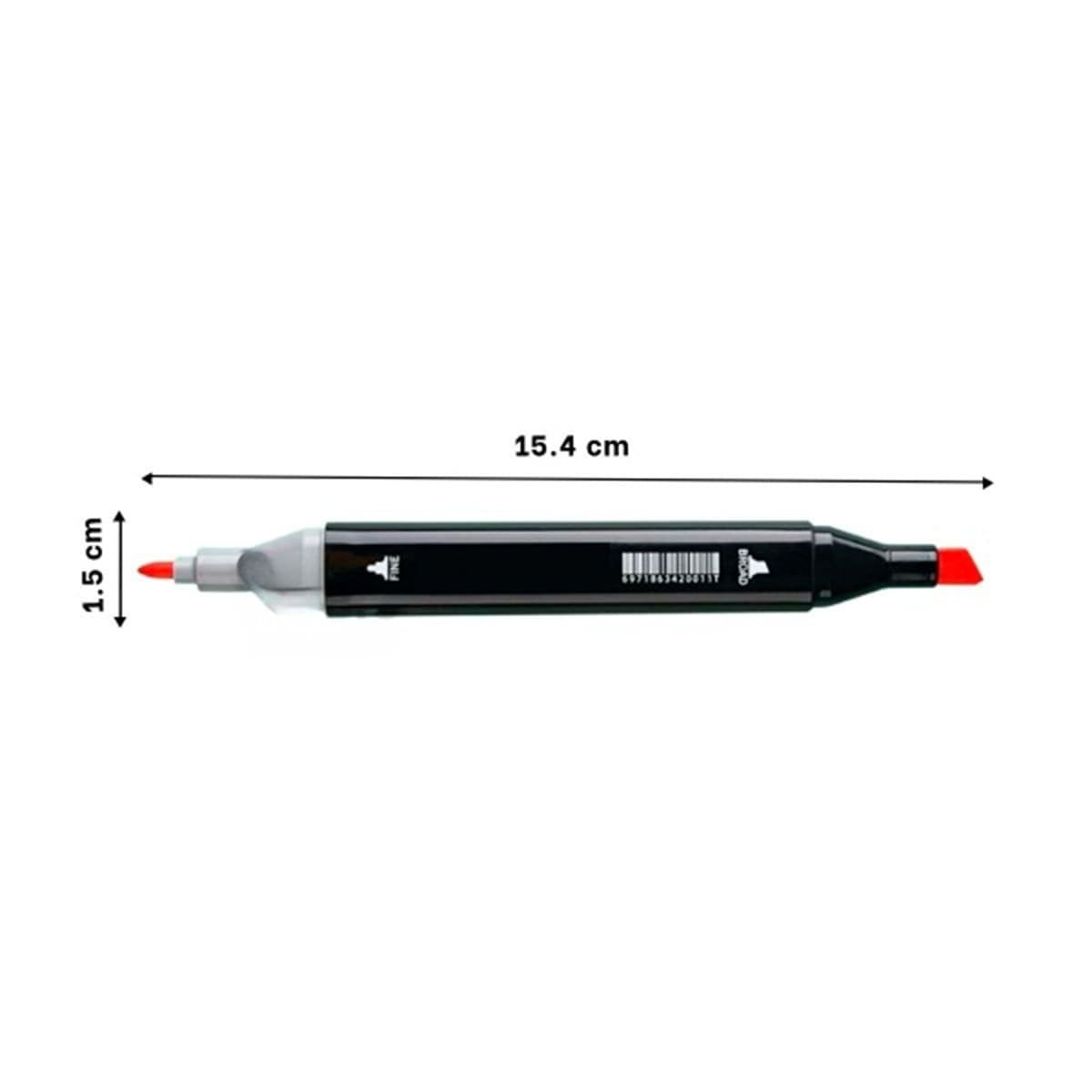 KIT PROFESIONAL LETTERING ARTISTICO 168 UNIDADES DOBLE PUNTA TOUCH Y+LIGAS REGALO - 4