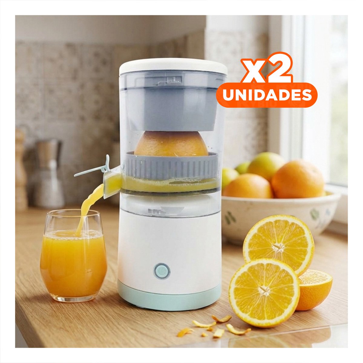 PACK2 MAQUINA PARA JUGO DE NARANJA ELECTRICA EN HOGAR Y+REGALO STICKER - 1