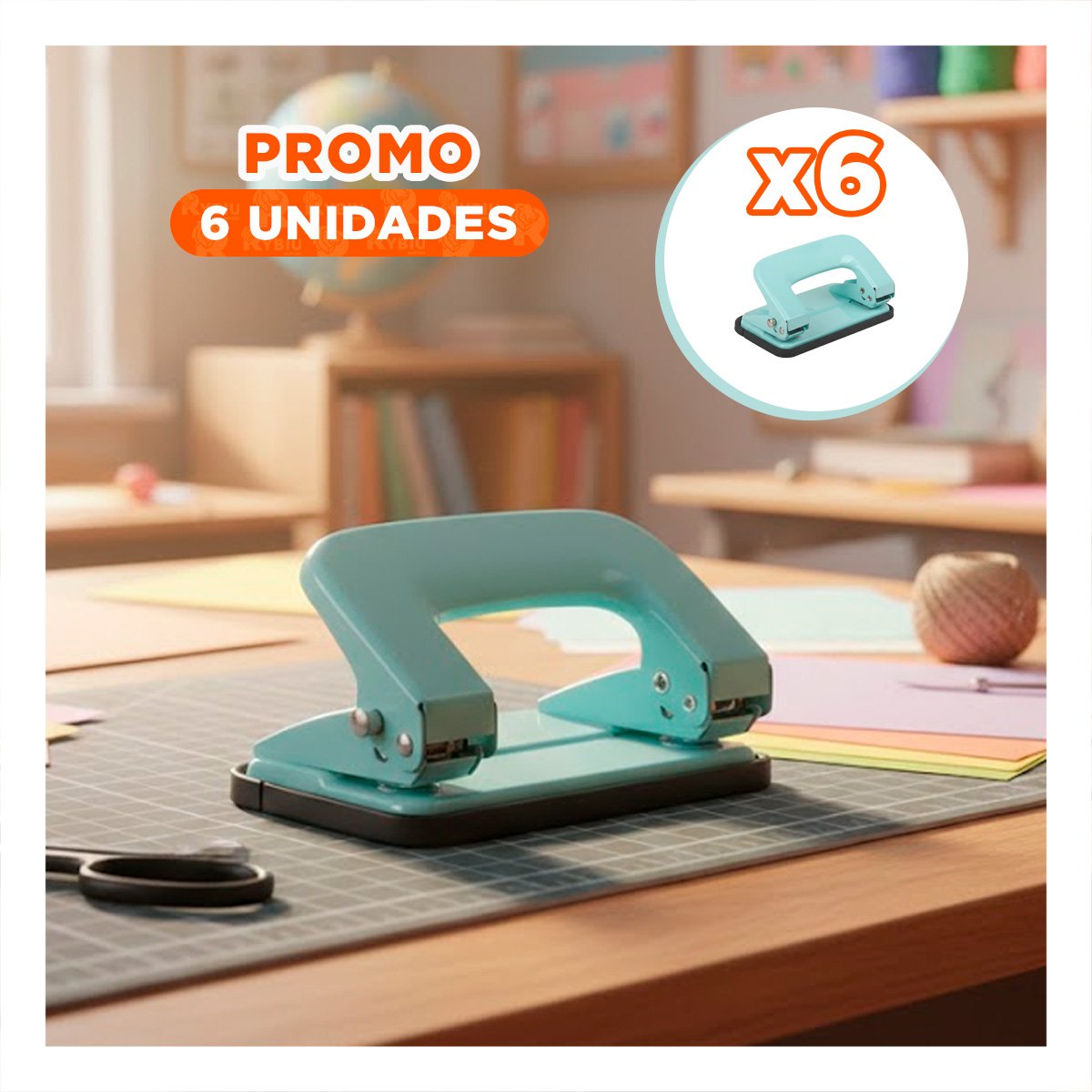 PACK6 PAPELERIA VERDE BEBE PARA 11 HOJAS DOCUMENTOS Y+REGALO STICKER - 1