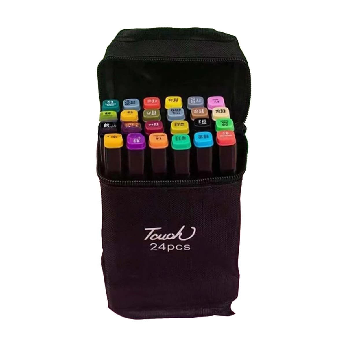 SET PROFESIONAL LETTERING ARTISTICO 24 UNIDADES DOBLE PUNTA TOUCH Y+REGALO STICKER - 3