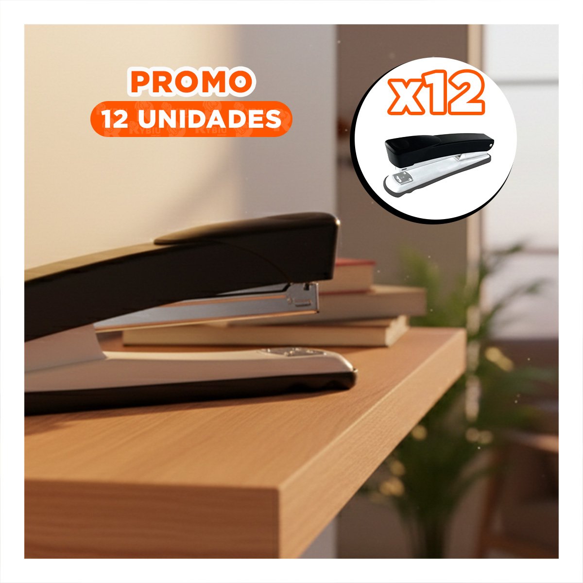 PACK12 PAPELERIA NEGRO PARA 35 HOJAS OFICINA TRABAJO - 1