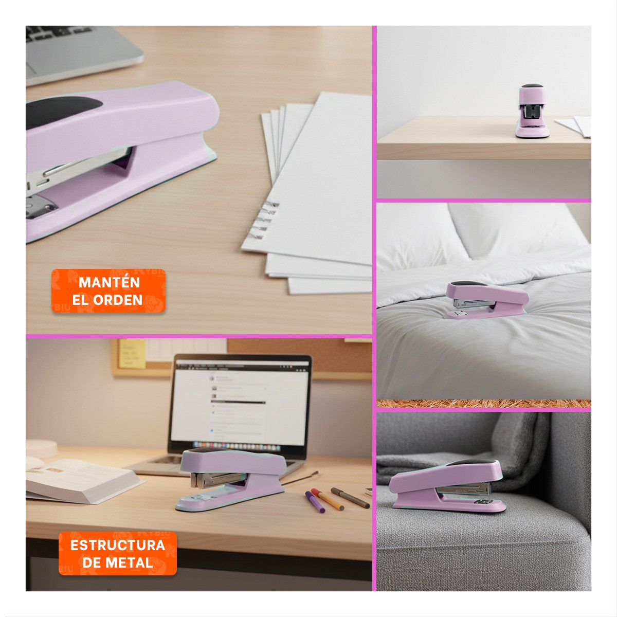 COMPACTO ROSADO BEBE PARA 35 HOJAS OFICINA ESCRITORIO Y+POST IT - 5