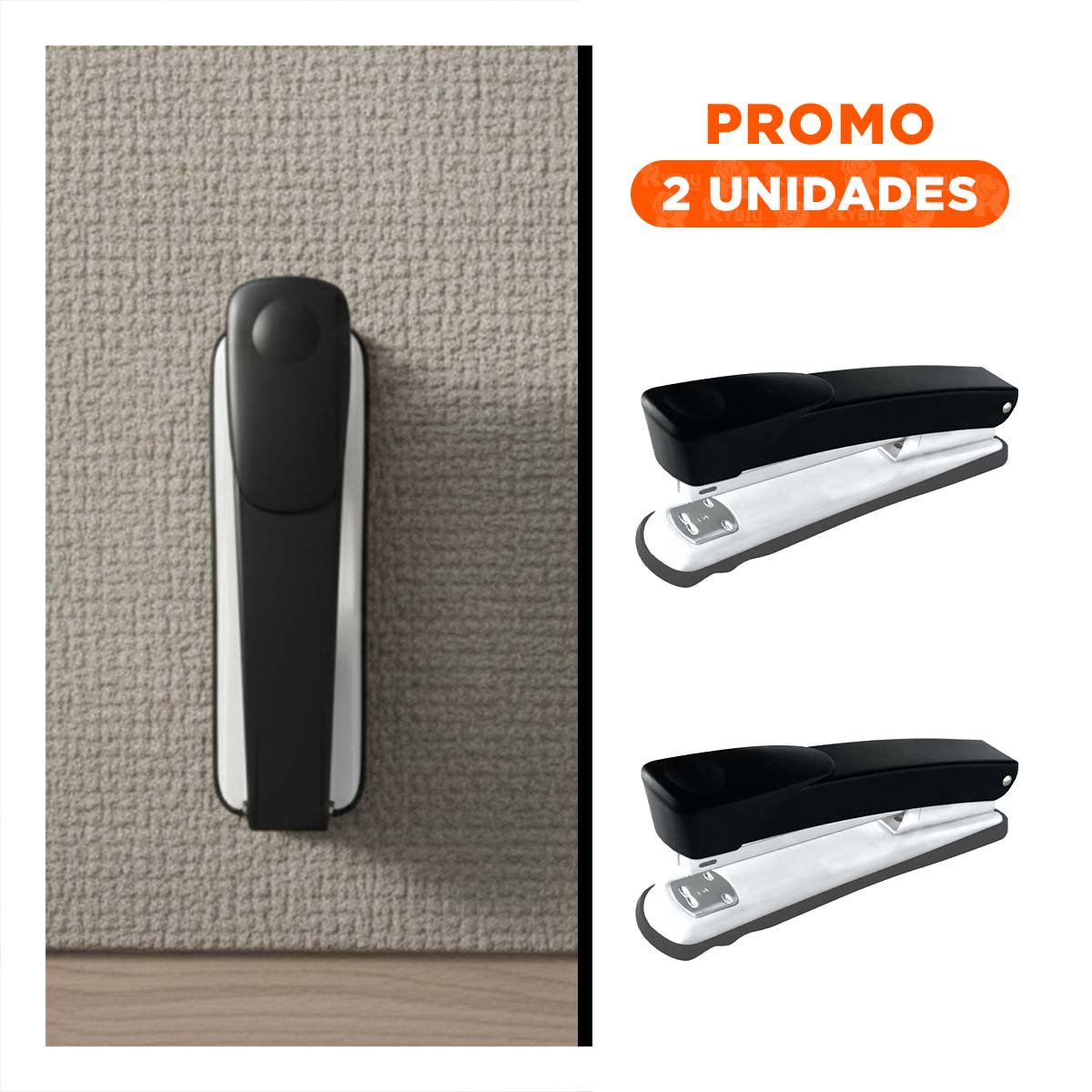PACK2 PORTATIL NEGRO PARA 35 HOJAS OFICINA ESCOLAR - 1