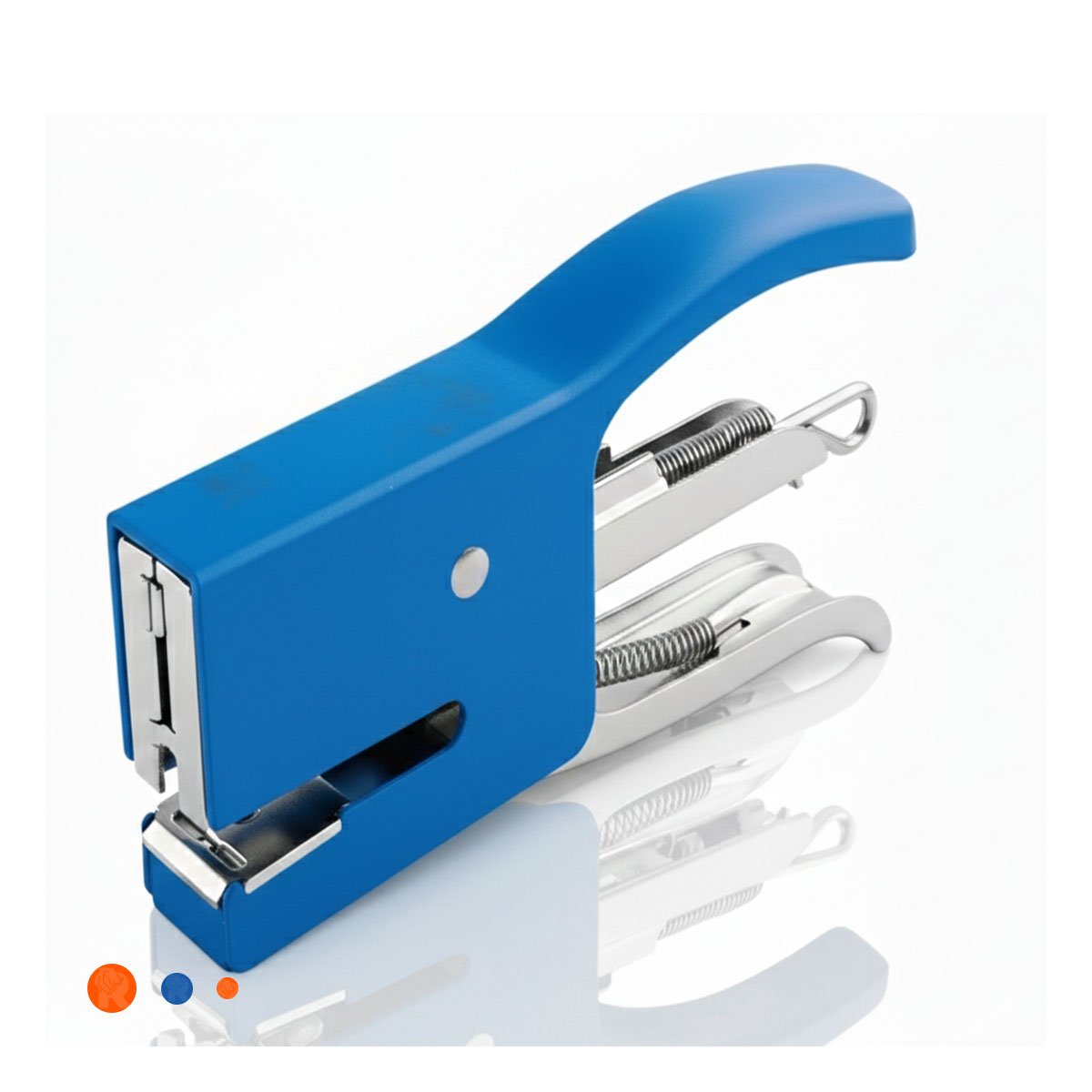 COLOR AZUL MINI TIPO ALICATE PARA 15 HOJAS OFICINA Y+LIGAS REGALO - 3