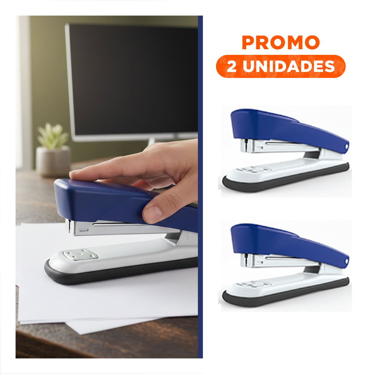 PACK2 PORTATIL AZUL PARA 35 HOJAS OFICINA ESCOLAR - 1
