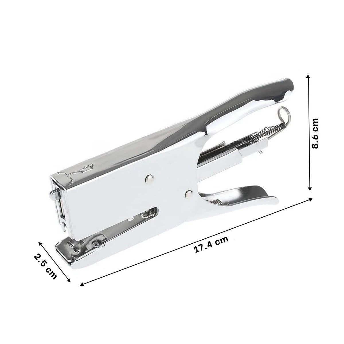 PACK6 GRAPADOR METALICO GRANDE PLATEADO 25 HOJAS Y+PAPEL REGALO - 4
