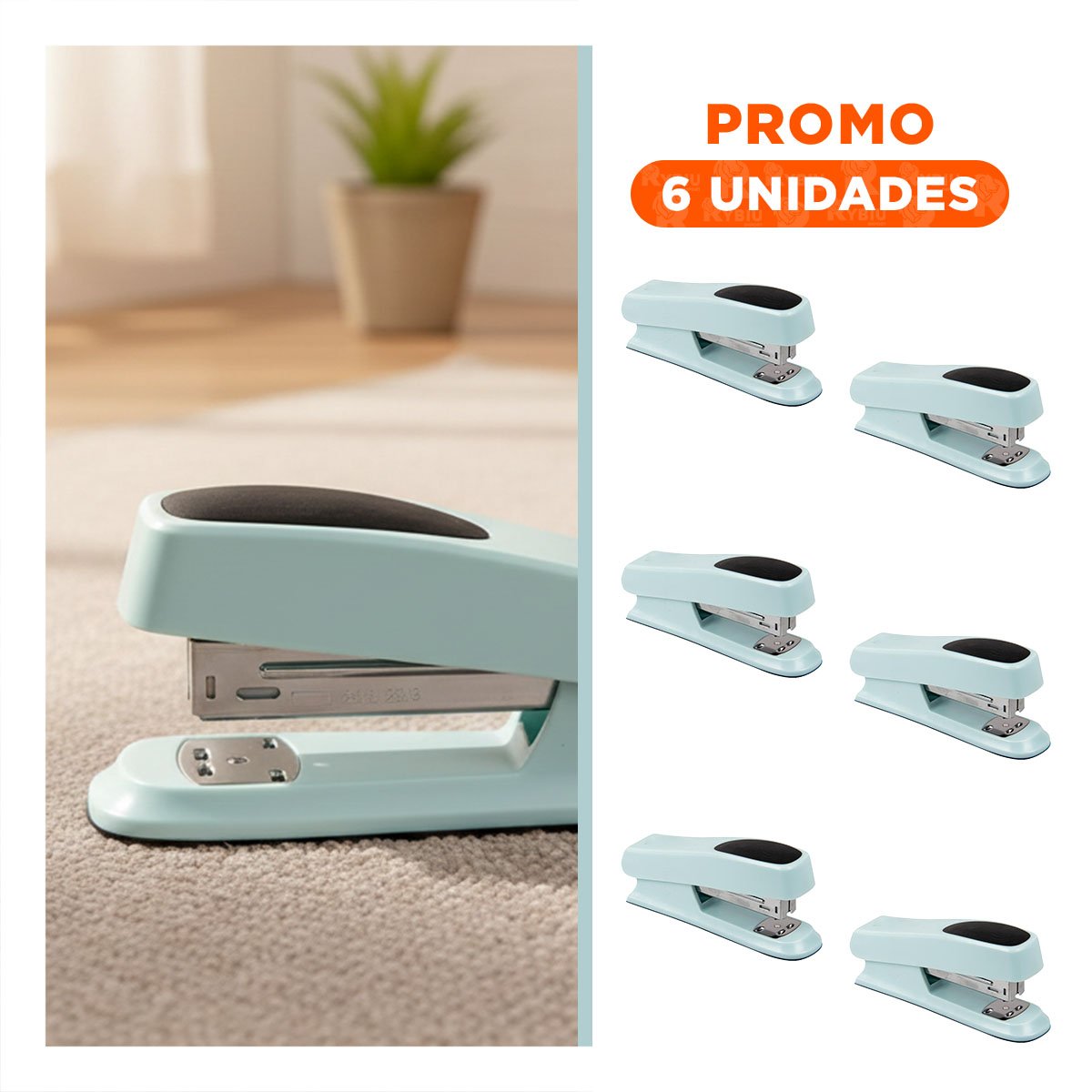 PACK6 ERGONOMICO VERDE BEBE PARA 35 HOJAS OFICINA ESCOLAR - 1