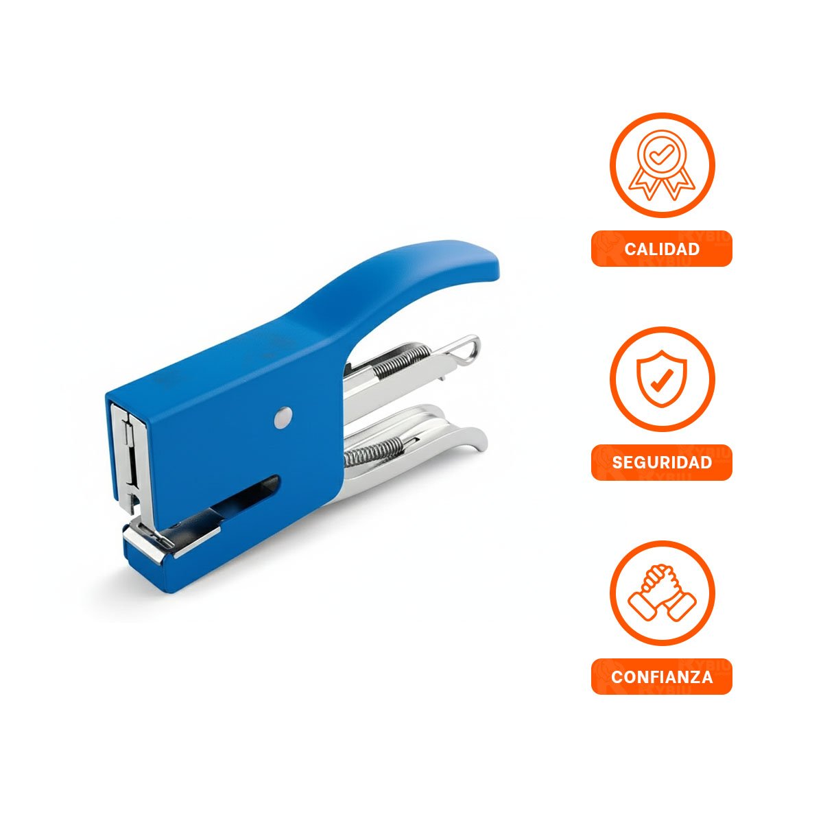 FORMATO MINI TIPO ALICATE AZUL PARA 15 HOJAS OFICINA - 3