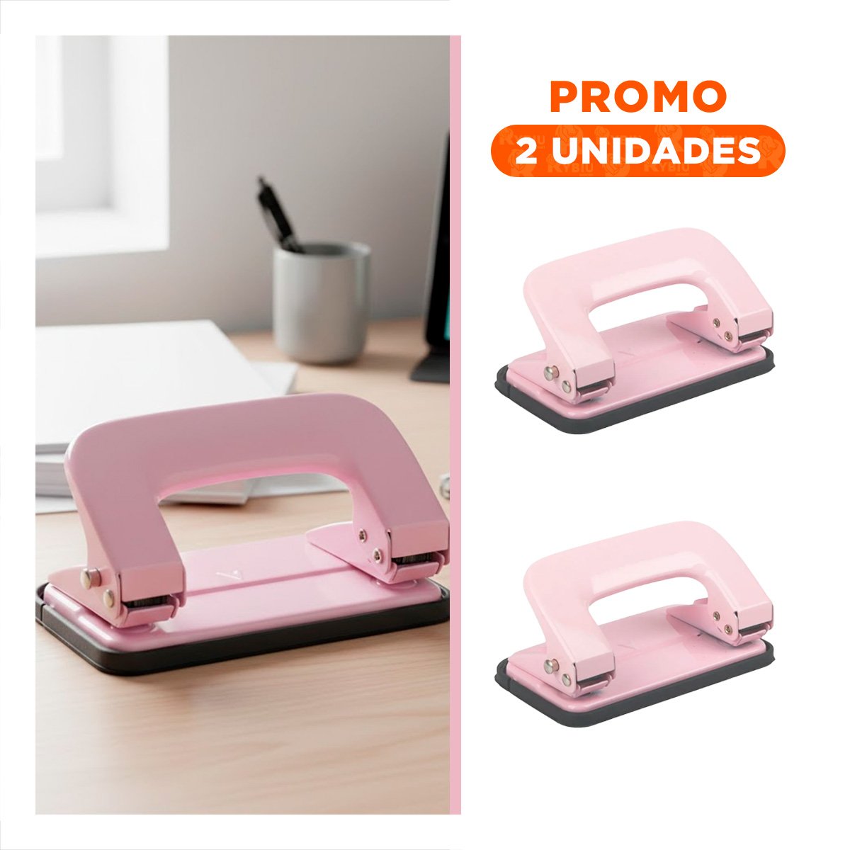 PACK2 PRACTICO ROSADO BEBE PARA 11 HOJAS PAPELERIA - 1