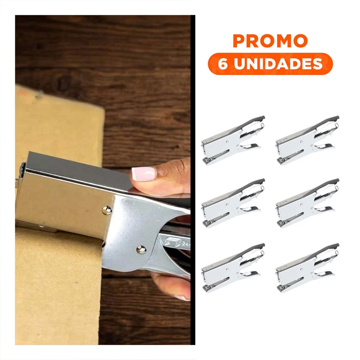 PACK6 ENGRAPADOR METALICO GRANDE PLATEADO 25 HOJAS - 1