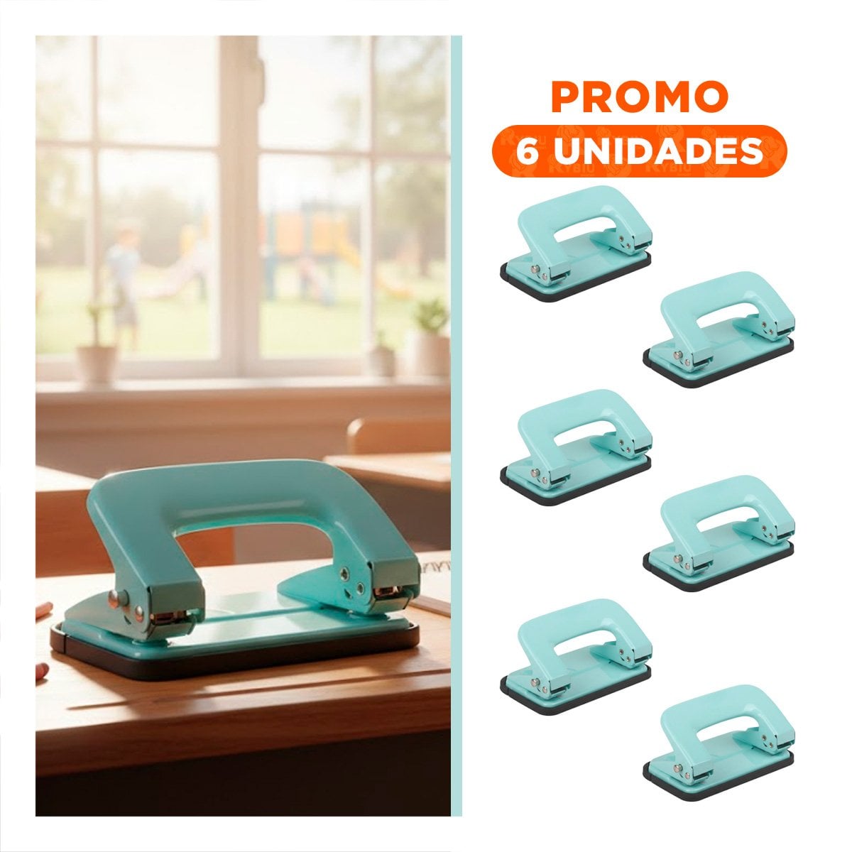 PACK6 OFICINA VERDE BEBE PARA 11 HOJAS USO DIARIO - 1