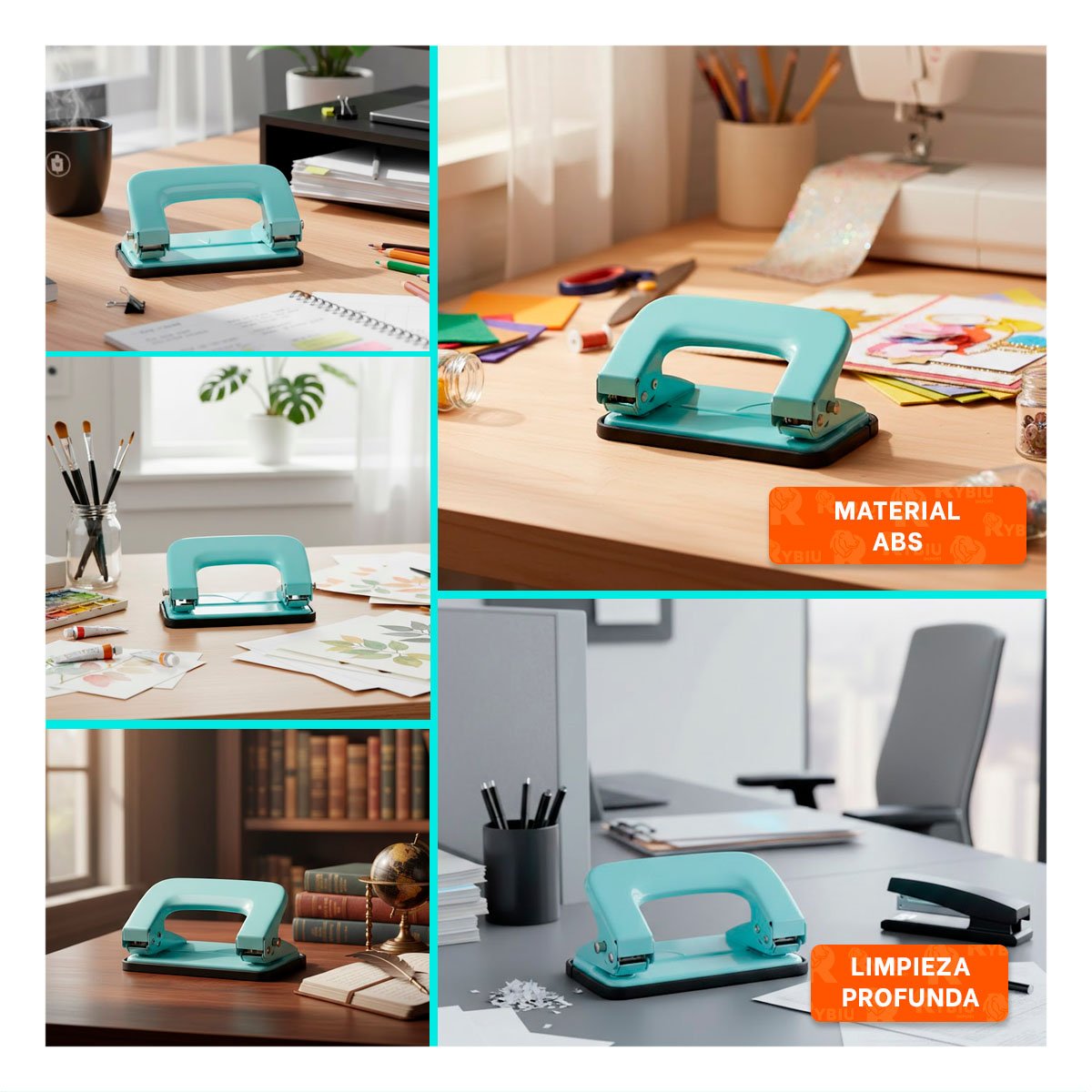 PORTATIL CELESTE BEBE PARA 11 HOJAS OFICINA ESCOLAR Y+POST IT - 5