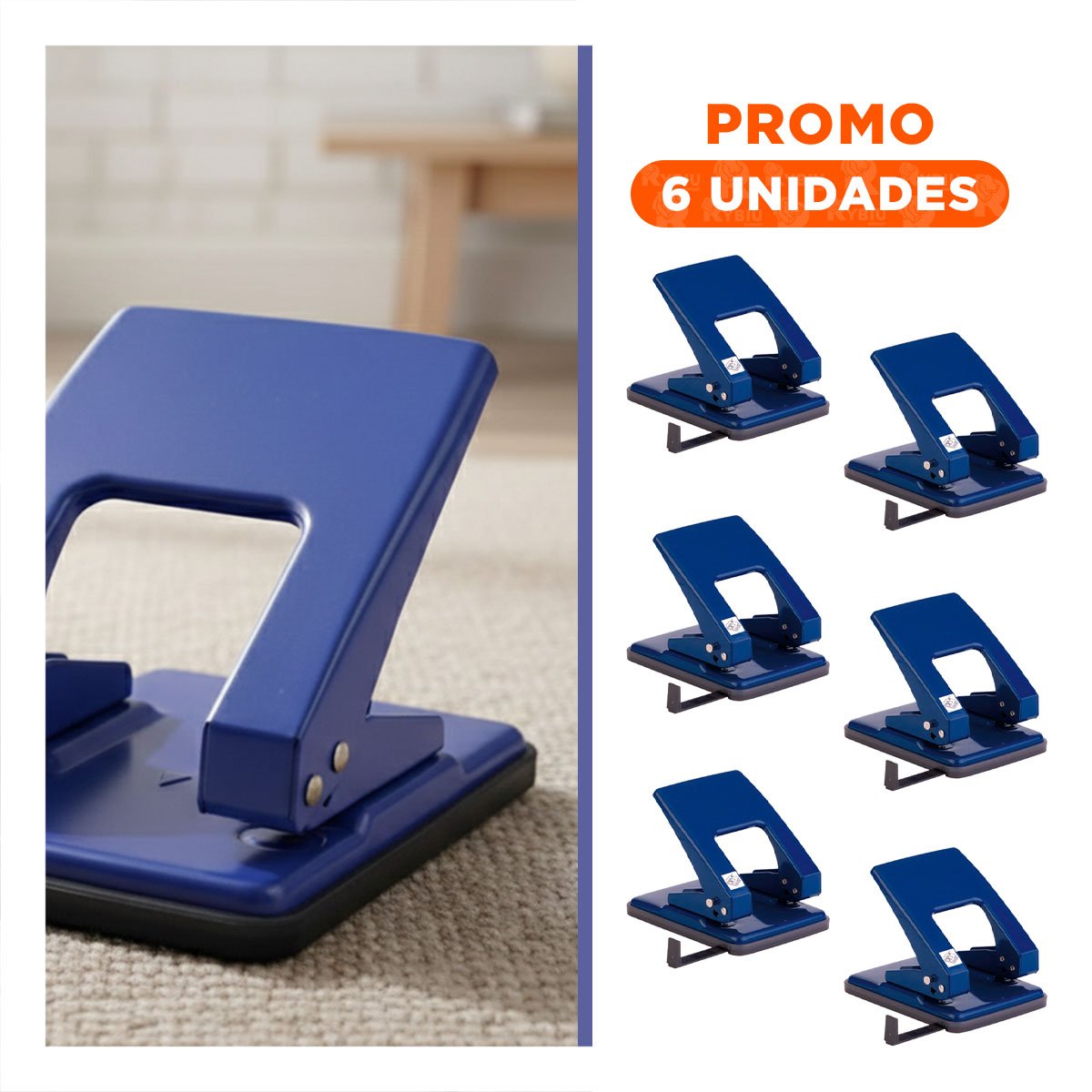 PACK6 OFICINA AZUL PARA 11 HOJAS USO DIARIO - 1