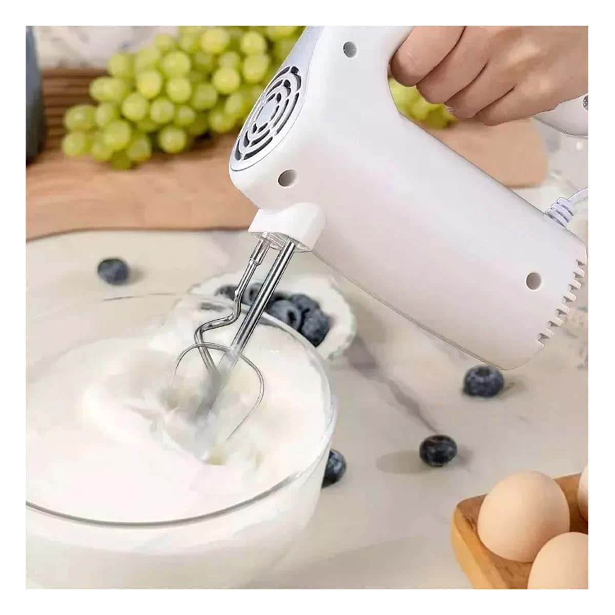 PACK2 MEZCLADORA ELECTRICA PORTATIL PARA COCINA HOGAR USO DIARIO Y+PAPEL REGALO - 2