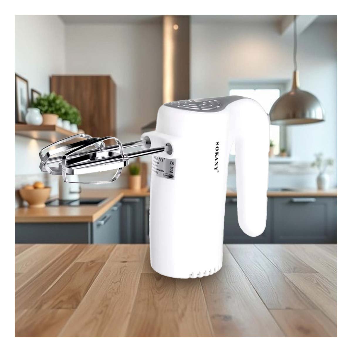 PACK2 MEZCLADORA ELECTRICA PORTATIL PARA COCINA HOGAR USO DIARIO Y+PAPEL REGALO - 5