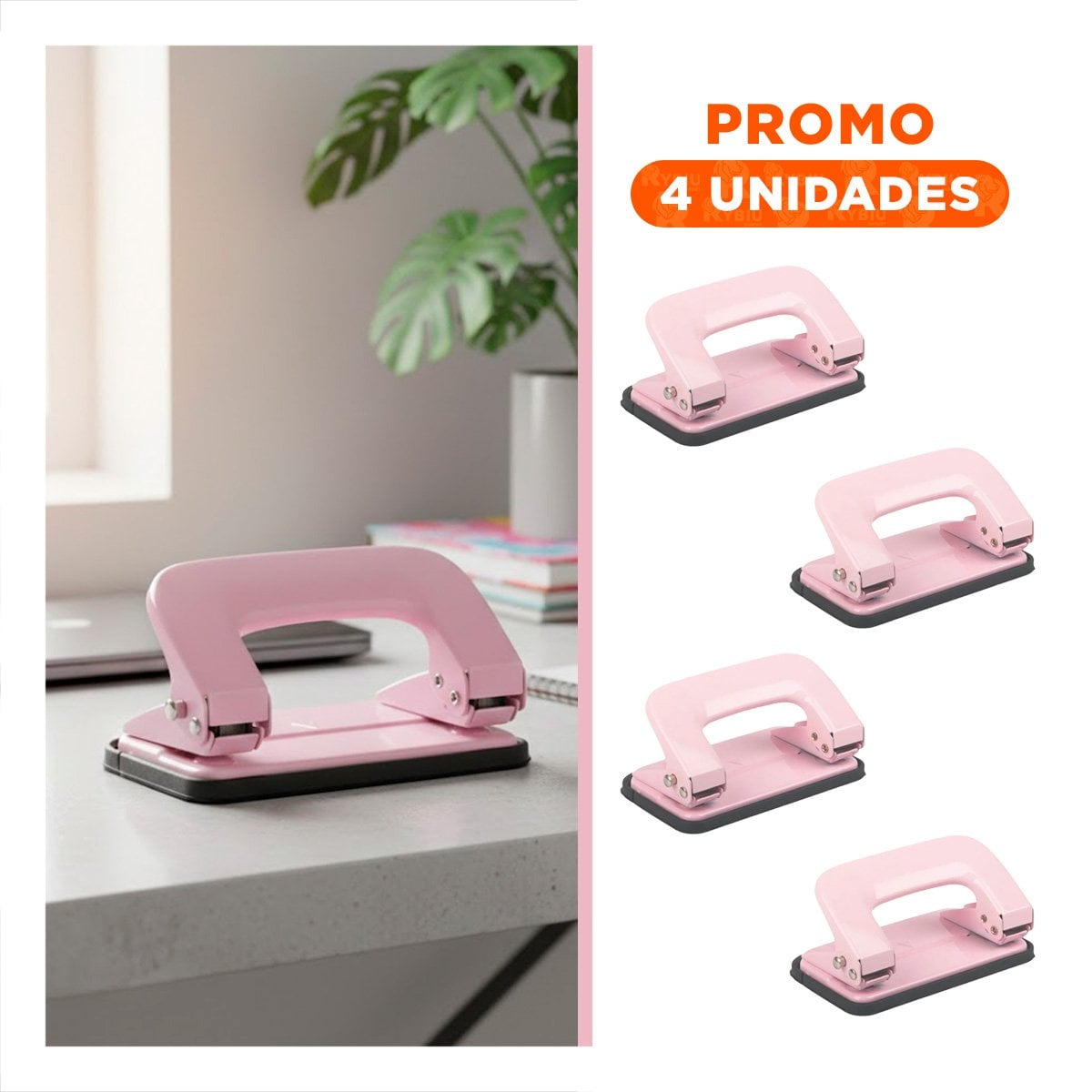 PACK4 ERGONOMICO ROSADO BEBE PARA 11 HOJAS ESCRITORIO Y+REGALO STICKER - 1