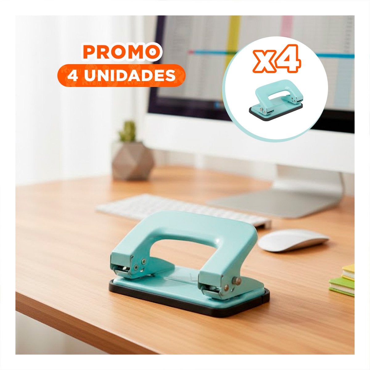 PACK4 LIGERO VERDE BEBE PARA 11 HOJAS OFICINA - 1