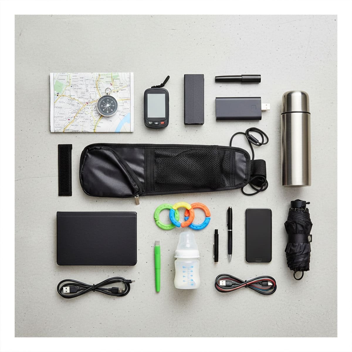 ORGANIZADOR VERSATIL DE ASIENTO DE AUTO NEGRO PARA ORDEN DIARIO Y+LIGAS REGALO - 1