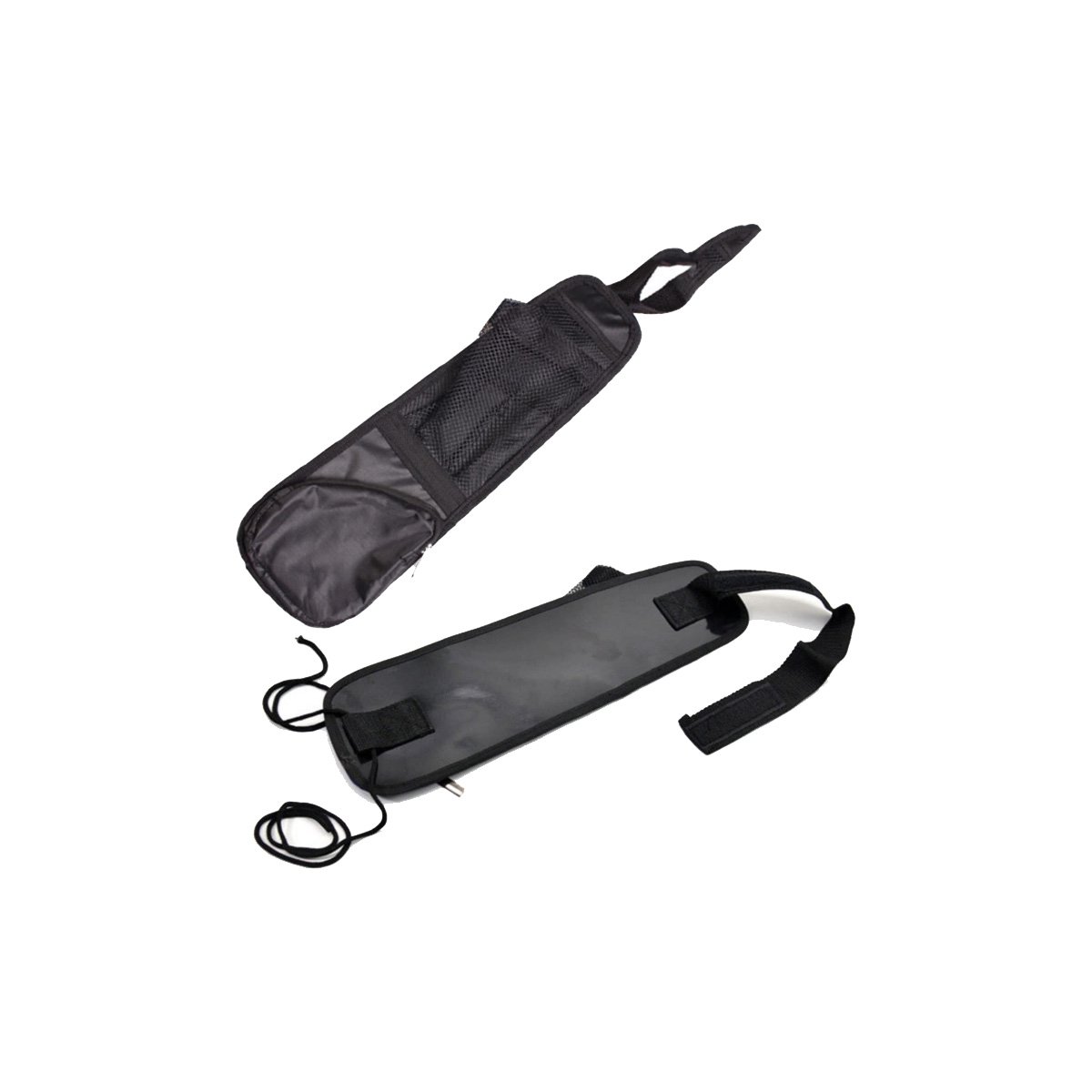 ACCESORIO PRACTICO PARA ASIENTO DE AUTO NEGRO CON ESPACIOS AMPLIOS Y+REGALO STICKER - 3