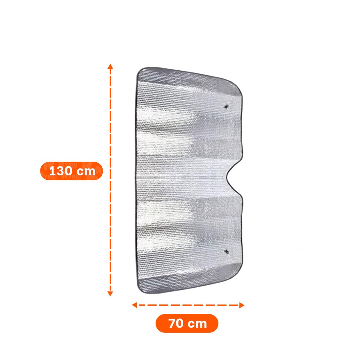 PACK2 ESCUDO TERMICO PARA AUTO 130X70CM CON COBERTURA FRONTAL Y+PAPEL REGALO - 4