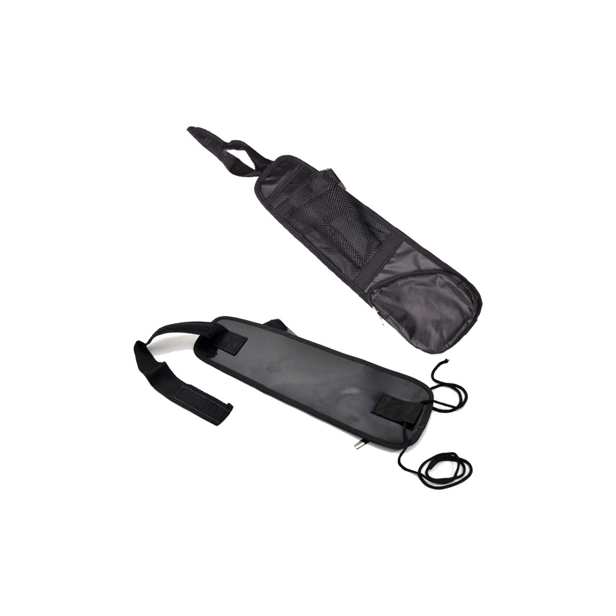 PACK2 ACCESORIO FUNCIONAL PARA ASIENTO DE AUTO NEGRO CON GRAN CAPACIDAD Y+REGALO STICKER - 2