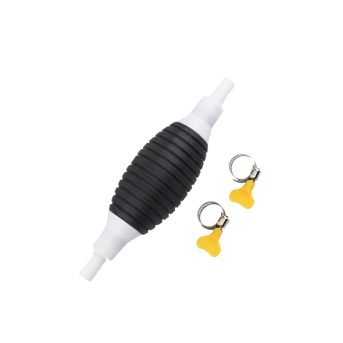 EQUIPO PORTATIL PARA COMBUSTIBLE BLANCO Y NEGRO CON MANGUERA TRANSPARENTE Y+REGALO STICKER - 3