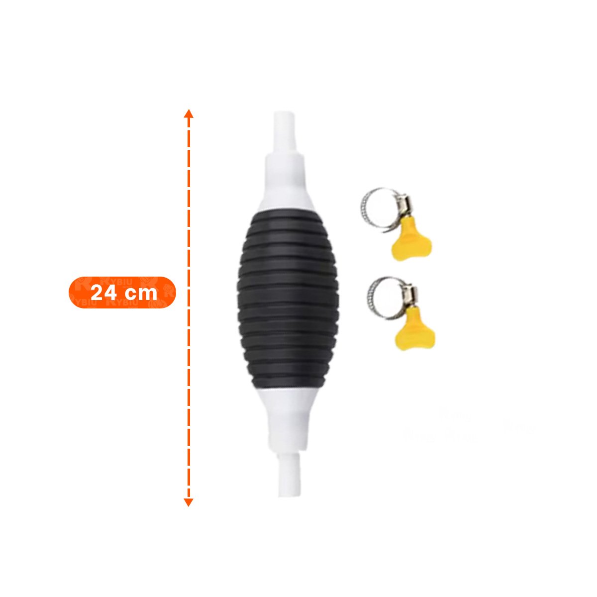 PACK12 ACCESORIO PRACTICO PARA COMBUSTIBLE BLANCO Y NEGRO CON MANGUERA RESISTENTE - 4