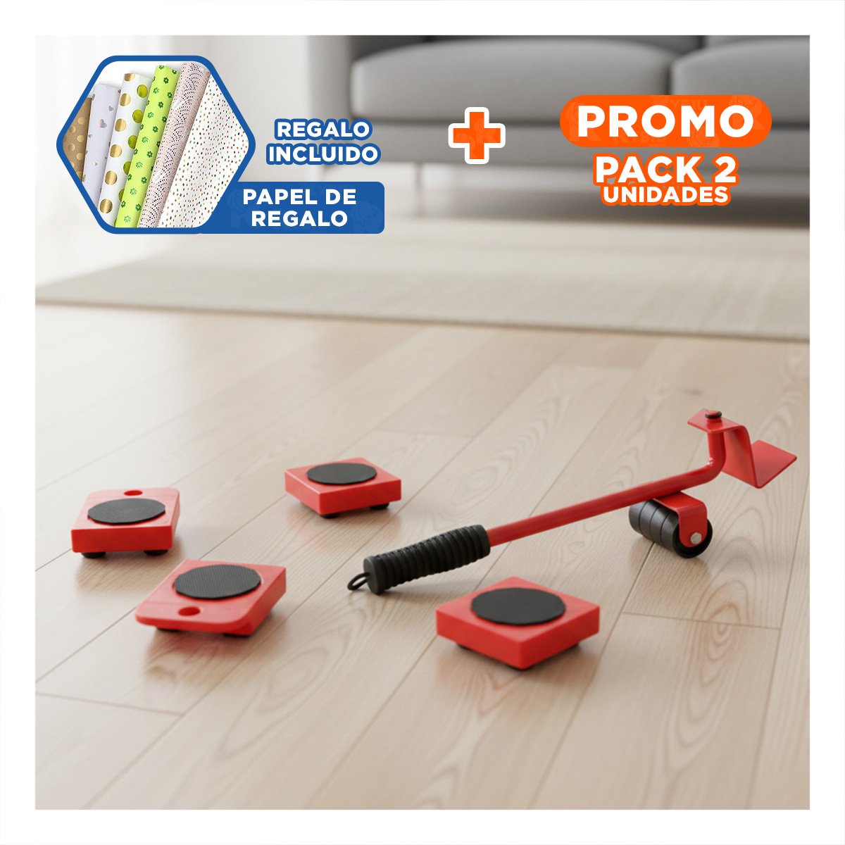 PACK2 COMBO LIMPIADOR DE MUEBLES PARA TRABAJO EN HOGAR Y+PAPEL REGALO - 1