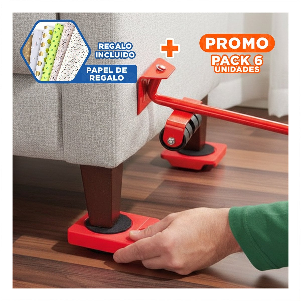 PACK6 PAQUETE INTEGRAL PARA RESTAURACION DE MUEBLES Y+PAPEL REGALO - 1