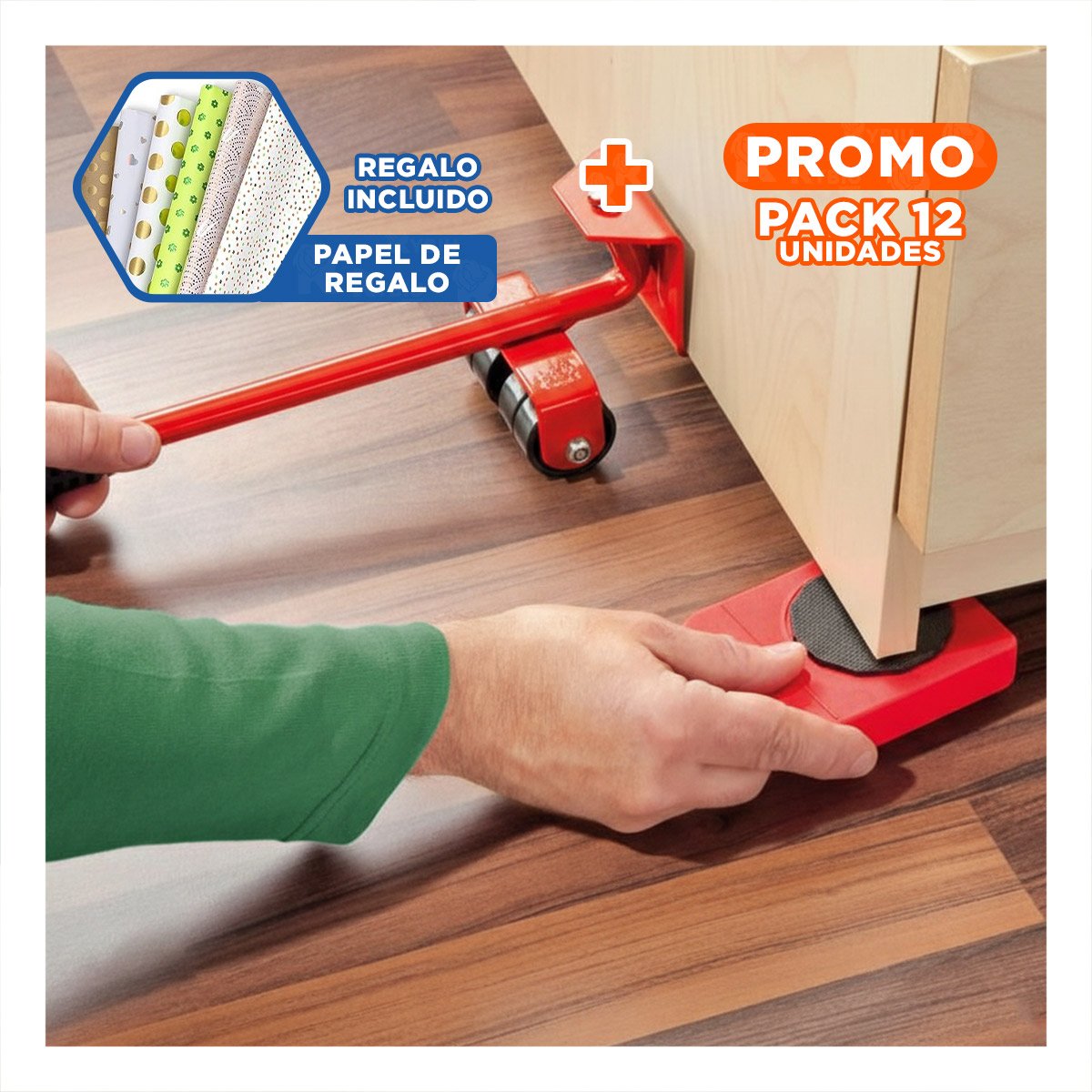 PACK12 JUEGO TECNICO PARA RESTAURACION DE MADERA Y+PAPEL REGALO - 1