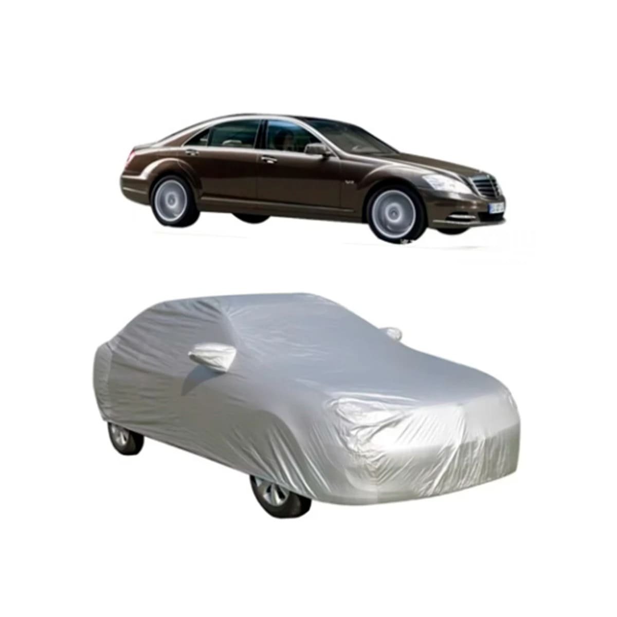 PACK6 CUBIERTA RESISTENTE PARA VEHICULO L 480X175X120CM GRIS Y+REGALO STICKER - 2