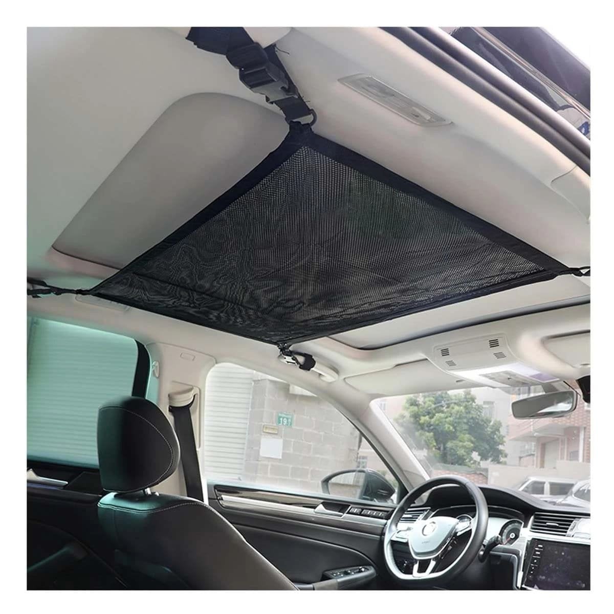PACK4 MALLA SUPERIOR NEGRA PARA CARGA EN TECHO INTERIOR DE AUTOMOVIL Y+PAPEL REGALO - 5