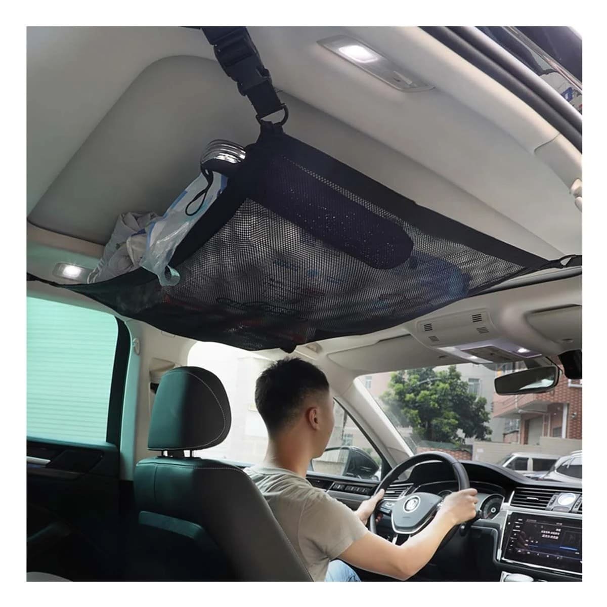 PACK6 ORGANIZADOR PORTA EQUIPAJE NEGRO PARA ALMACENAMIENTO EN AUTOMOVIL - 2