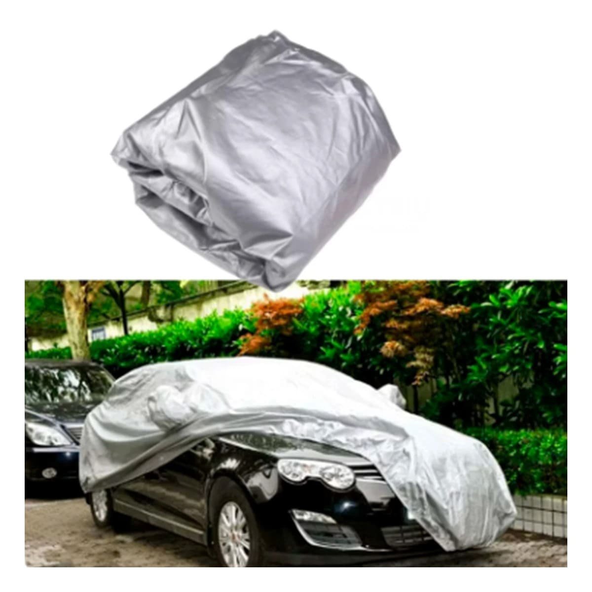 PACK4 CUBIERTA PROTECTORA PARA AUTO L 480X175X120CM GRIS - 2