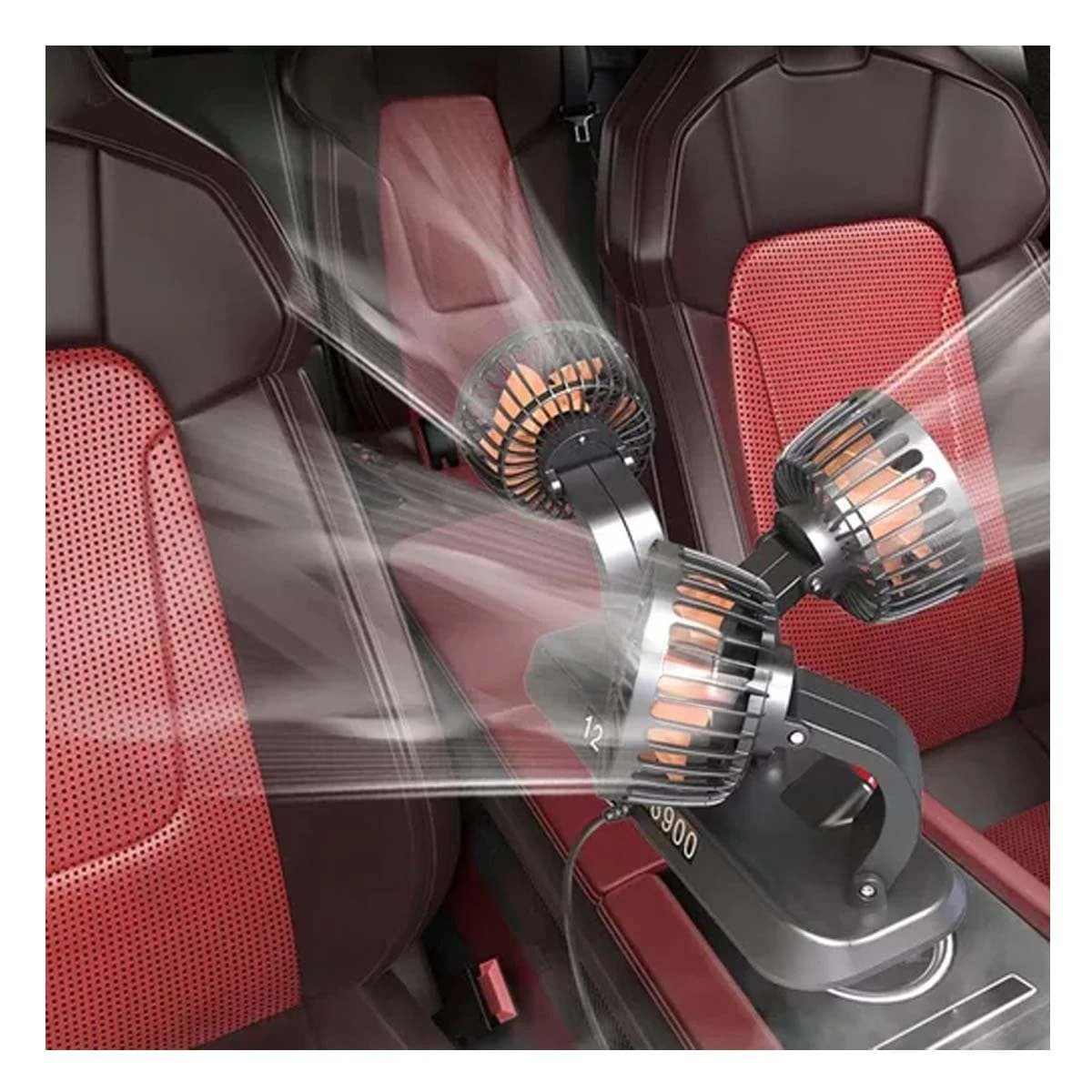 PACK6 EXTRACTOR INTERIOR DE AIRE PARA AUTO 3 CABEZALES NEGRO Y+PAPEL REGALO - 2