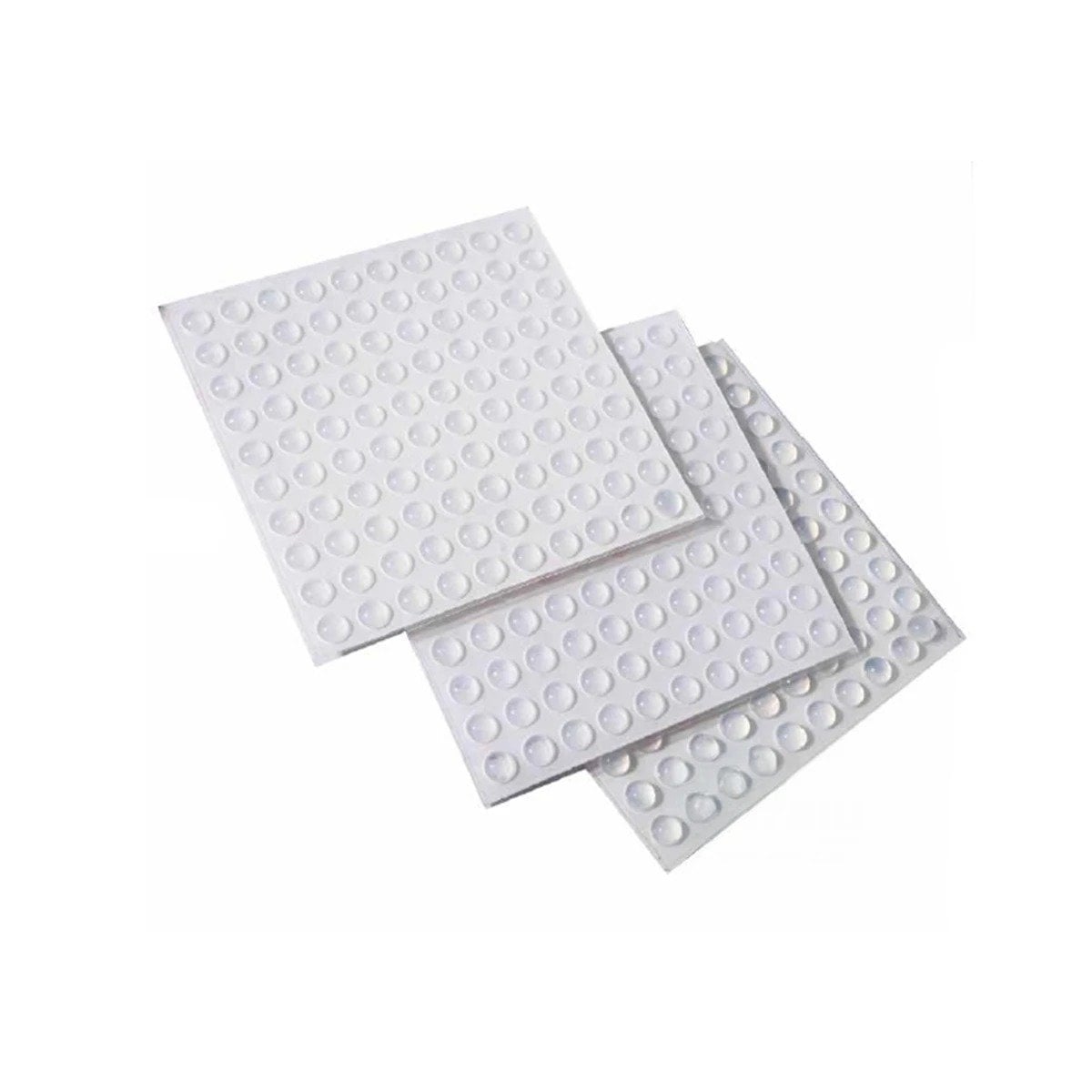PACK12 TOPES REDONDOS 100 PIEZAS DE SILICONA TRANSPARENTE PUERTAS HOGAR Y+REGALO STICKER - 2