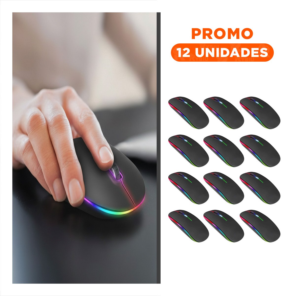 PACK12 CONTROLADOR GAMER NEGRO PARA PC Y LAPTOP MOVIMIENTO ESTABLE Y+REGALO STICKER - 1