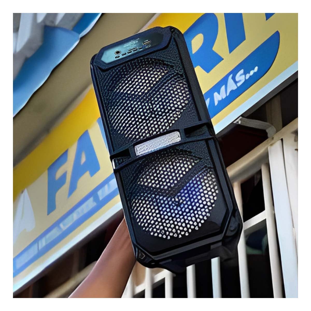 PACK4 PARLANTE RECARGABLE COLOR NEGRO 6,5 PULGADAS CON SONIDO EQUILIBRADO - 3