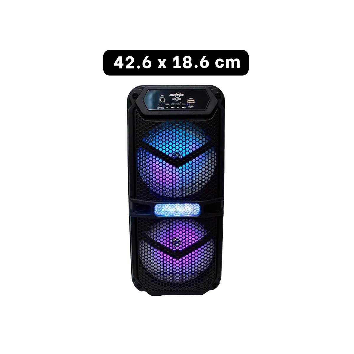 PACK4 PARLANTE RECARGABLE COLOR NEGRO 6,5 PULGADAS CON SONIDO EQUILIBRADO - 4